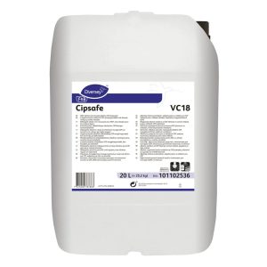 Detergent profesional alcalin Cipsafe VC18, 20 L, utilizare pe metalele sensibile in industria alimentara, aplicatii CIP