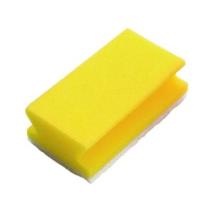 Burete vase canelat profesional Taski, 14 x 8 cm, pachet 10 bucati, galben