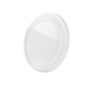 Capace din plastic pentru bol supa, albe, set 100 buc