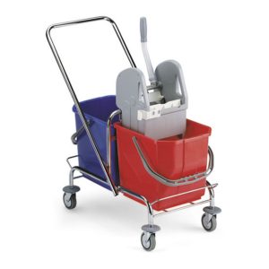 Carucior cu doua galeti detasabile si storcator, 50 L