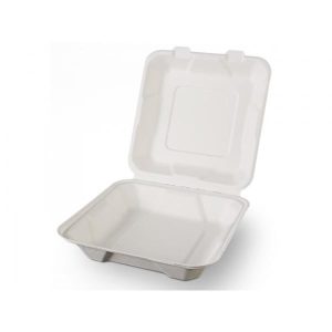 Caserole meniu Biodegradabile din Trestie, 1 compartiment, set 50