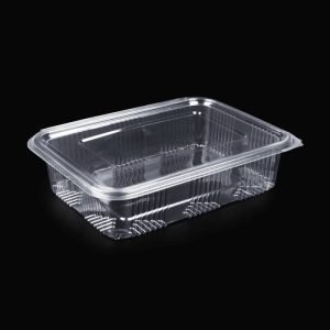 Caserole Plastic cu Capac Plat, 1500 g, set 100