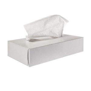 Servetele faciale albe, 2 straturi, 100 buc