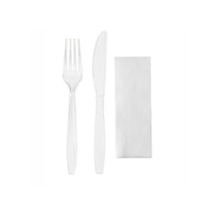 Set Tacam BIS (Furculita + Cutit + Servetel) eco set 100