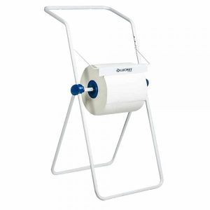 Suport rola industriala de podea din aluminiu si plastic ABS, Lucart, 45 x 50 x 90 cm