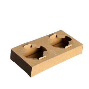 Suport pahare din carton, 2 compartimente, set 100