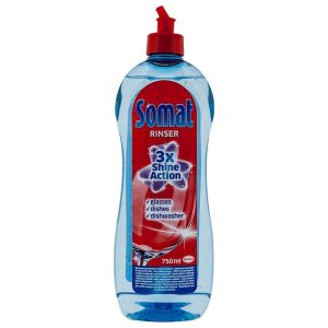 Solutie de clatire pentru masina de spalat vase, Somat 750 ml