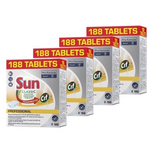 4x188 buc. Sun Pro Formula Classic Tablete pentru masina de spalat vase