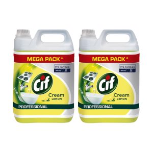 Crema De Curatat Non-Abraziva Lemon Cif Pro Formula, pachet 2x5 L