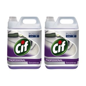 Detergent Dezinfectant Lichid 2 in 1 Concentrat Cif Pro Formula, pachet 2x5L