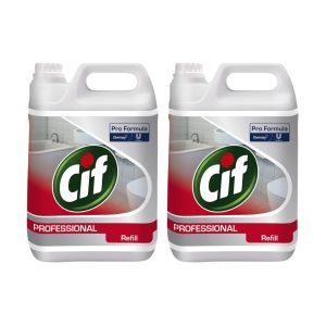 Detergent Pentru Baie 2 in 1 Cif Pro Formula, pachet 2x5 L
