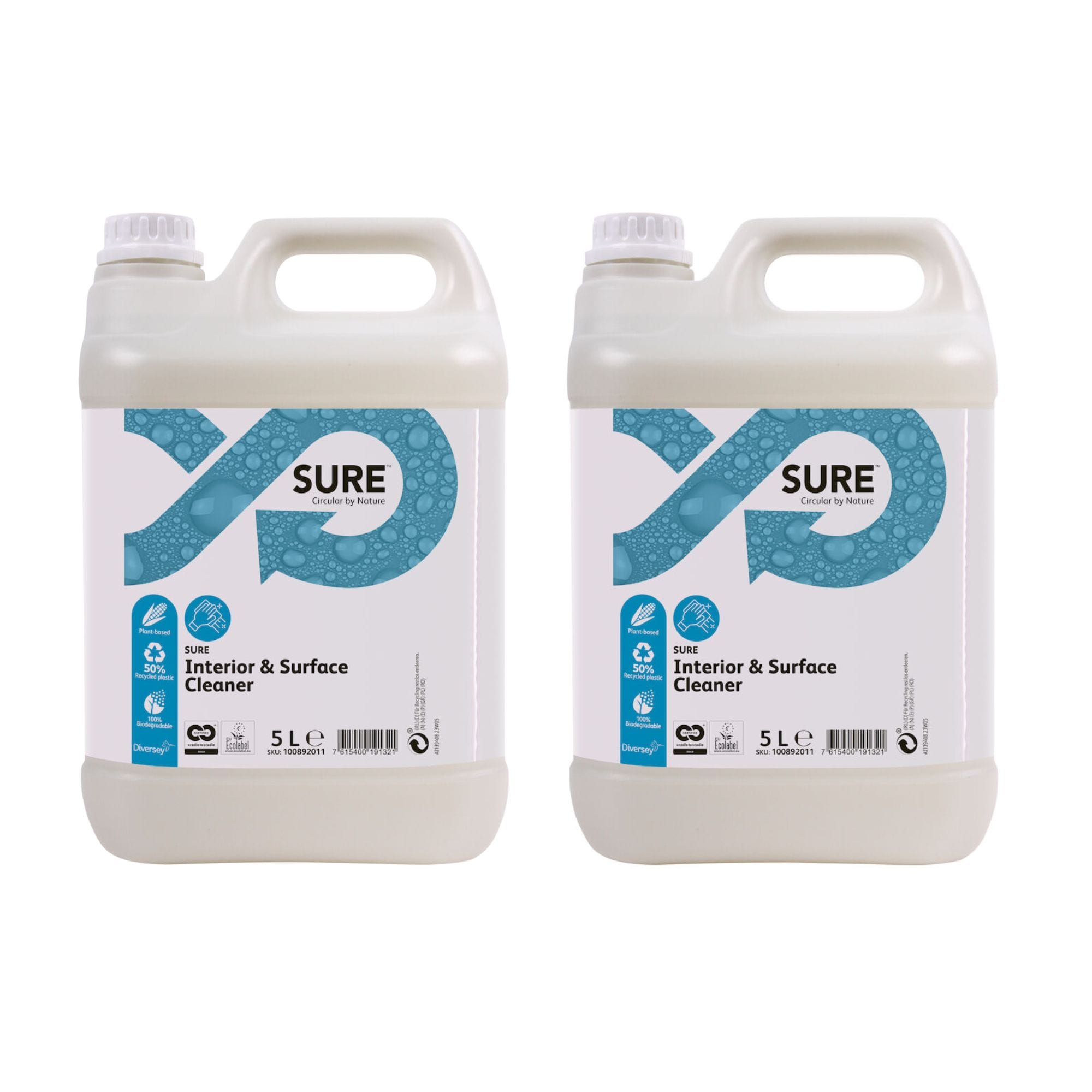 Detergent multifuncţional SURE Interior & Surface Cleaner, pachet 2x5 L