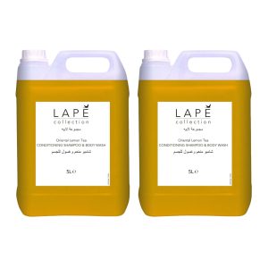 Sampon si gel de dus, cu parfum de ceai oriental cu lamaie LAPE Collection O.L.T. Conditioning Shampoo & Body Wash, pachet 2x5 L