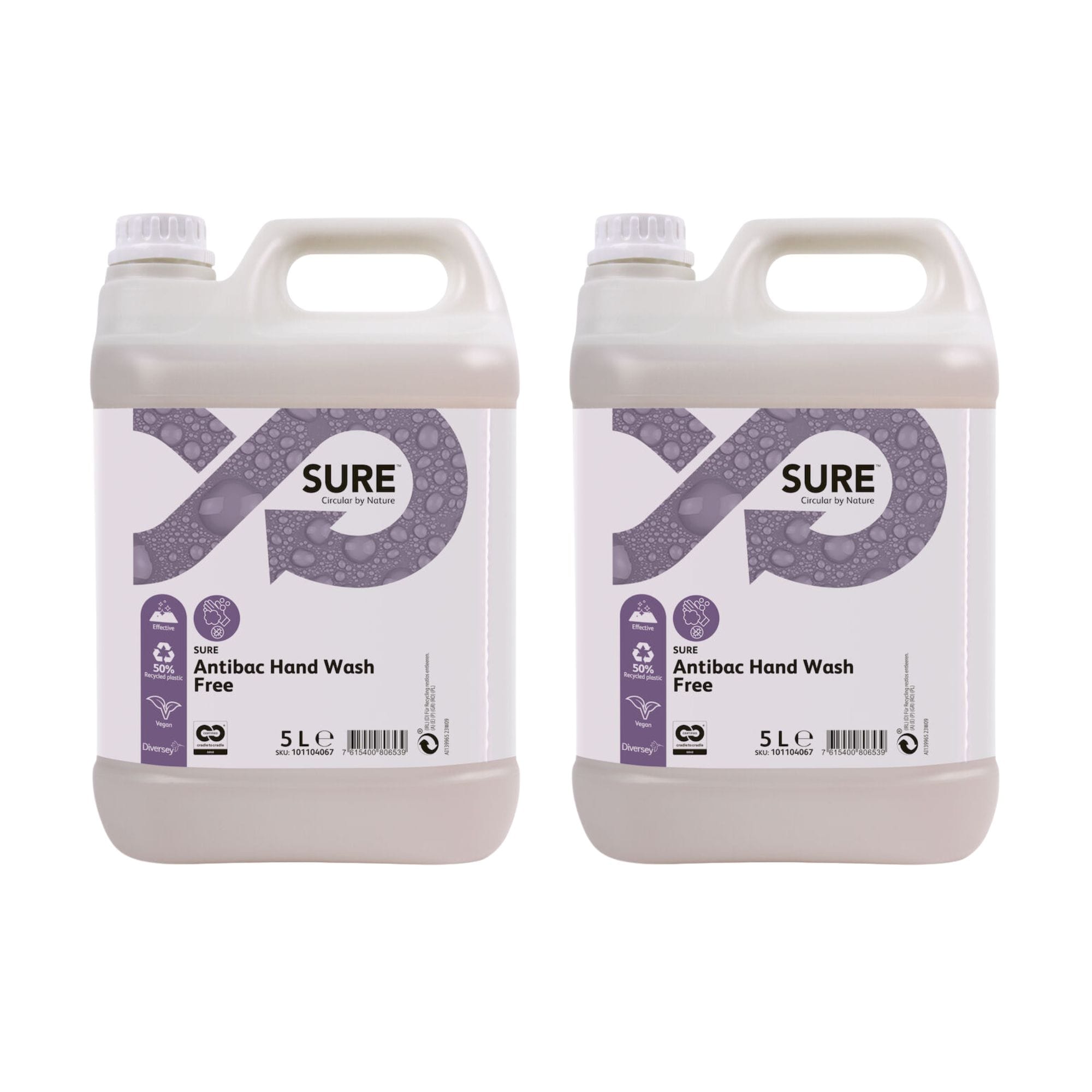 Sapun antibacterian SURE Antibac Hand Wash Free, pachet 2x5 L