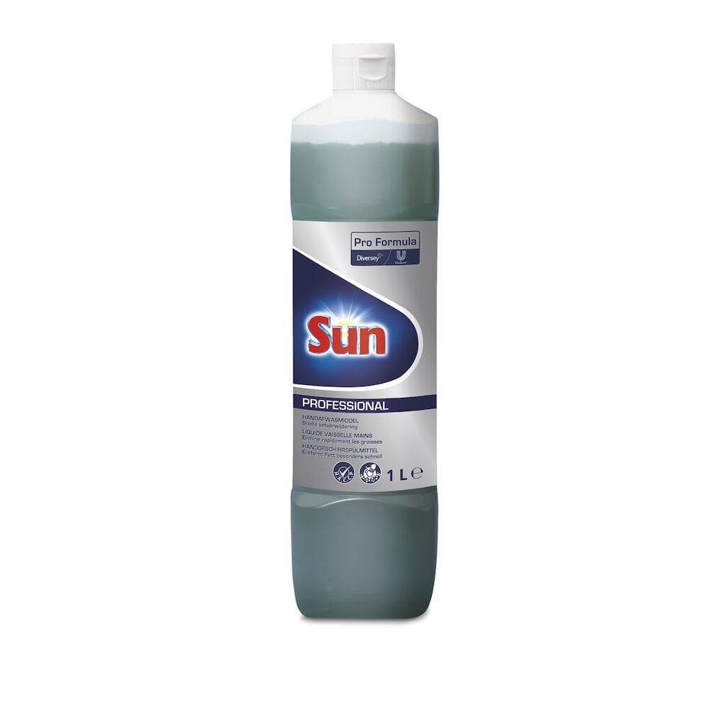 Sun Pro Formula Washing Up Liquid 6x1L - Detergent de vase de mana cu parfum placut de lamaie-100959598