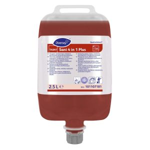 TASKI Sani 4 in 1 Plus 2x2.5L - Detergent dezinfectant lichid cu efect detartrant si dezodorizant pentru grupuri sanitare-101107181