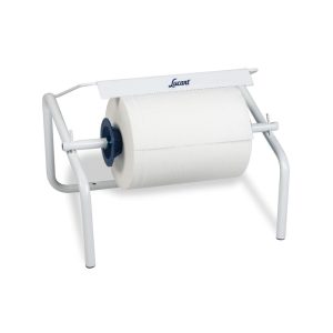Suport rola industriala de perete din aluminiu si plastic ABS, Lucart, 27 x 41 x 31 cm