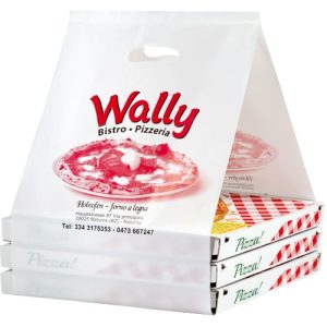 PizzaWay: Take-away cutii de pizza, personalizabil, 100/set