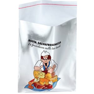 Pungi prospetime alimentare personalizabile, cu clapeta adeziva, 500 buc/cutie, Neste® Professional
