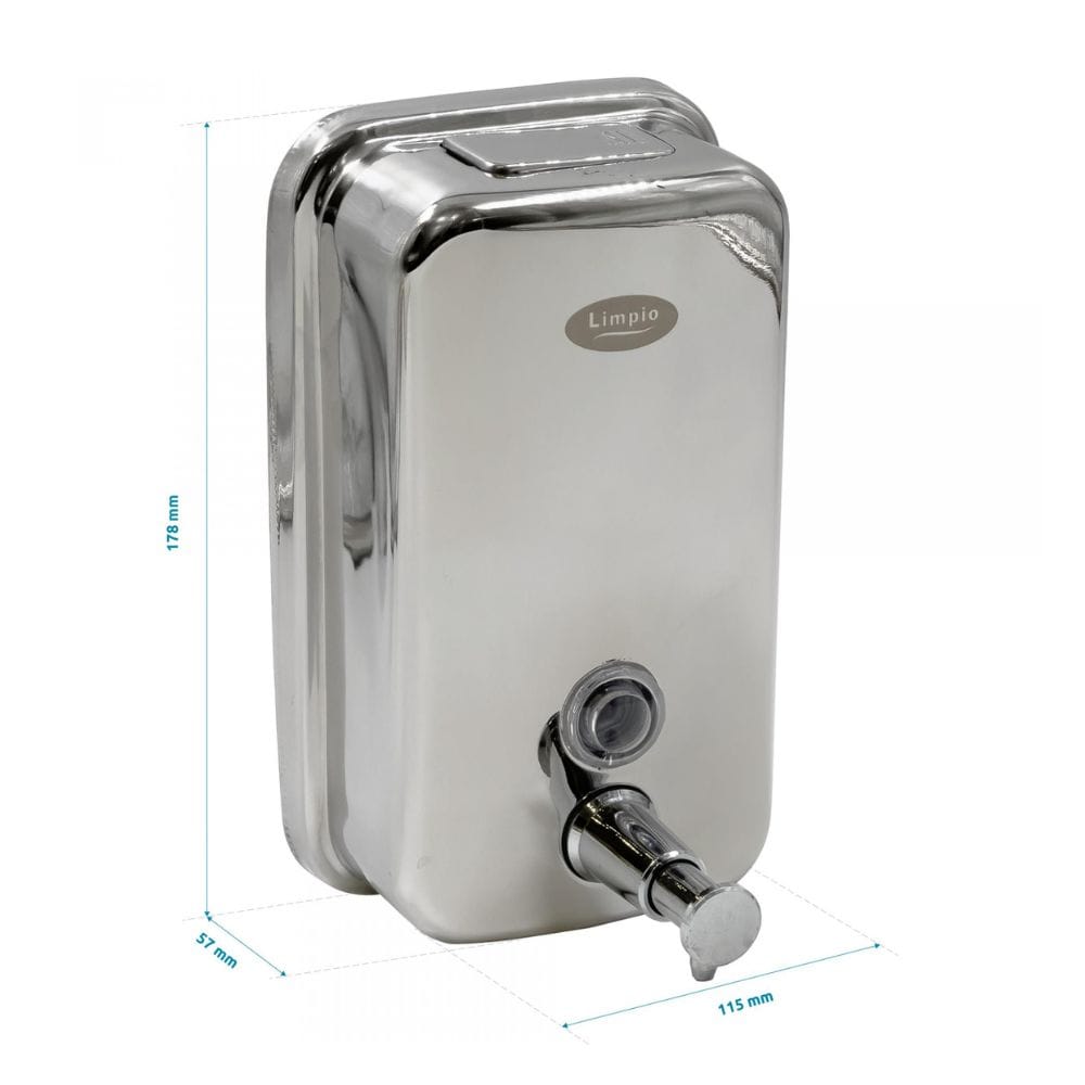 Dozator Inox pentru sapun lichid, Limpio SD80