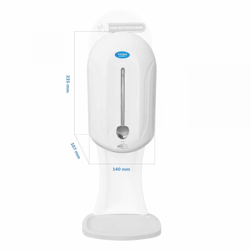 Dozator sapun cu senzor si stand inox, 1.1 L, Limpio SD 111 - imagine 3