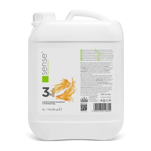 Sense 3 In 1 Sampon, Balsam Si Gel de Dus Hotelier 5L cu parfum de iasomie si portocala