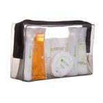 Set cosmetice pentru calatorie, sampon, gel de dus, balsam par, lotiune corp, sapun, set igienic, casca dus, Sense