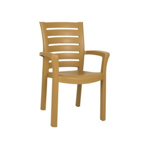 Scaun pentru Exterior si Terasa, Culoare Alb sau Maro, Model Eliana, Ideal pentru Gradina si Evenimente(1)