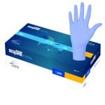 Manusi nitril nepudrate albastre, easyCARE, 100 buc/cutie