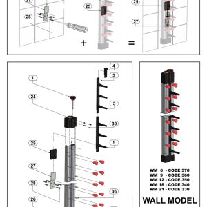 PLATE RACK WALL MODEL 21