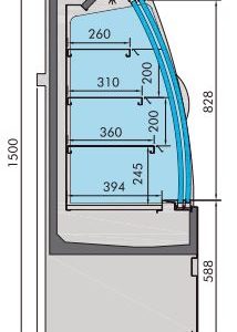 COLD DISPLAY NOAH WITH SLIDING DOORS 1.9
