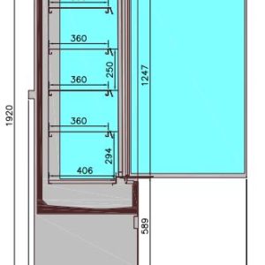 WALL MOUNTED UNIT JAMIE 3 DOORS 1.9