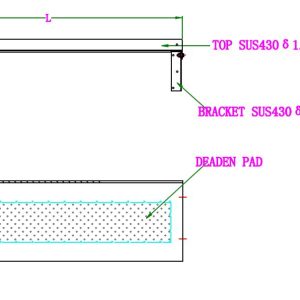 400 SS WALL SHELVES 900 INCL. BRACKETS