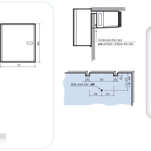 POSITIVE WALL-MOUNTED STRADDLE-TYPE UNIT 34,1-61,5 M3 WITH WINTER REGULATIONS